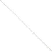 1.65mm cable mesh Chain - Fine Silver plating x50cm