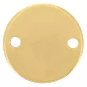 12mm 304 Stainless Steel Round Spacer - Gold Tone x1