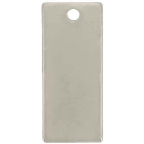 21x9mm 304 Stainless Steel Rectangle Pendant x1