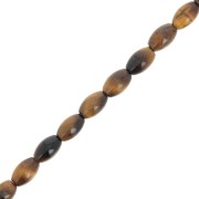 6x4mm Gemstone olive beads - Tiger eye x38cm|raw }}