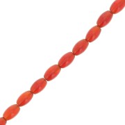 6.5x4mm Gemstone olive beads - Carnelian x35cm|raw }}