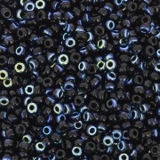 Miyuki Seed Beads 11/0 4555 - Jet AB x8g