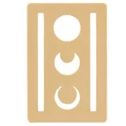 16x11mm Weaving moon spacer for Miyuki 11/0 by Perles & Co - Fine gold plated x1