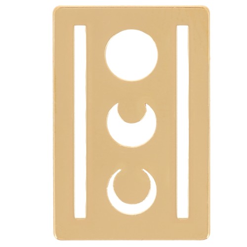 16x11mm Weaving moon spacer for Miyuki 11/0 by Perles & Co - Fine gold plated x1