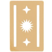 16x11mm Weaving sun spacer for Miyuki 11/0 by Perles & Co - Fine gold plated x1