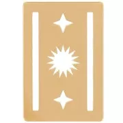 16x11mm Weaving sun spacer for Miyuki 11/0 by Perles & Co - Fine gold plated x1