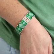 16x11mm Weaving sun spacer for Miyuki 11/0 by Perles & Co - Fine gold plated x1