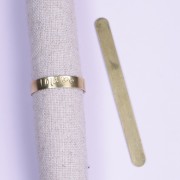 66.5x6mm Ring to shape and personalize - Raw Brass x1