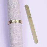 66.5x6mm Ring to shape and personalize - Raw Brass x1