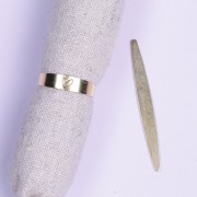 42x4mm Ring to shape and personalise - Raw Brass x1