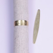 49x7mm Ring to shape and personalise - Raw Brass x1