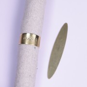 62x11mm Ring to shape and personalise - Raw Brass x1