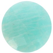 15mm faceted round dyed gemstone Cabochon - Amazonite x1