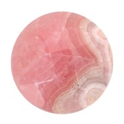 10mm faceted round gemstone Cabochon - Rhodochrosite x1
