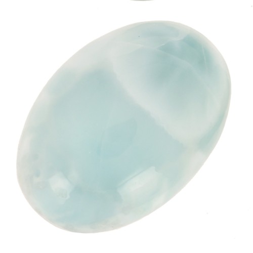 14x10mm Oval gemstone cabochon - Larimar x1