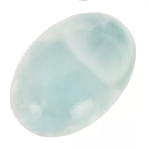 14x10mm Oval gemstone cabochon - Larimar x1