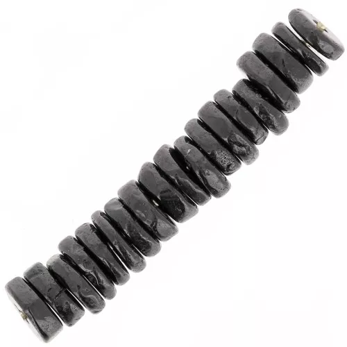 Heishi gemstone beads 4.5x1.5 mm - Black Onyx x20
