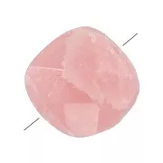 6mm Square faceted gemstone bead - Rhodochrosite x1