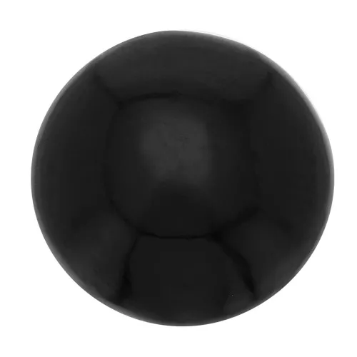 8mm round gemstone Cabochon - Black Spinel x1