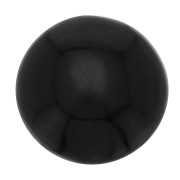 10mm round gemstone Cabochon - Black Spinel x1|raw }}