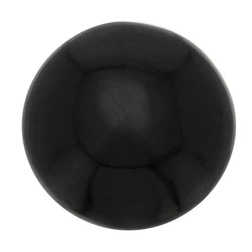 10mm round gemstone Cabochon - Black Spinel x1