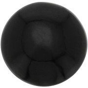 12mm round gemstone Cabochon - Black Spinel x1