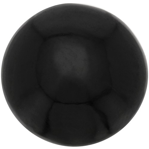 12mm round gemstone Cabochon - Black Spinel x1
