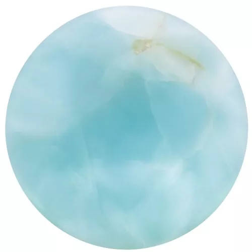 12mm round gemstone cabochon - Larimar x1