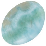 18x13mm Oval cabochon in gemstone - Larimar x1|raw }}