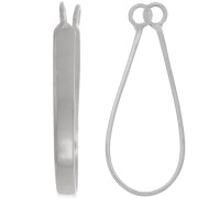 35mm 925 Sterling Silver bail - ring attachment x1