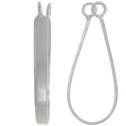 35mm 925 Sterling Silver bail - ring attachment x1