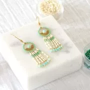 3mm Round faceted charms on 925 Sterling Silver ball head pin African Turquoise x6