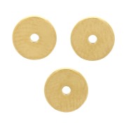 5x0.9mm 304 Stainless Steel Heishi Disc Beads - Flat Disc - Gold Tone x10|raw }}