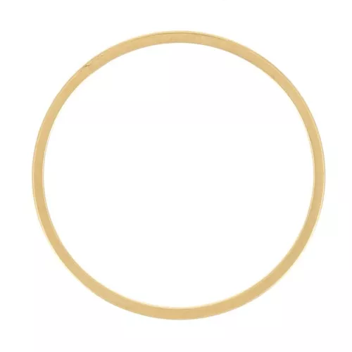 25mm Stainless steel 304 closed flat ring - Gold Tone x1