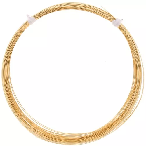 0.8mm Semi-hard half-round wire in Gold filled x1m