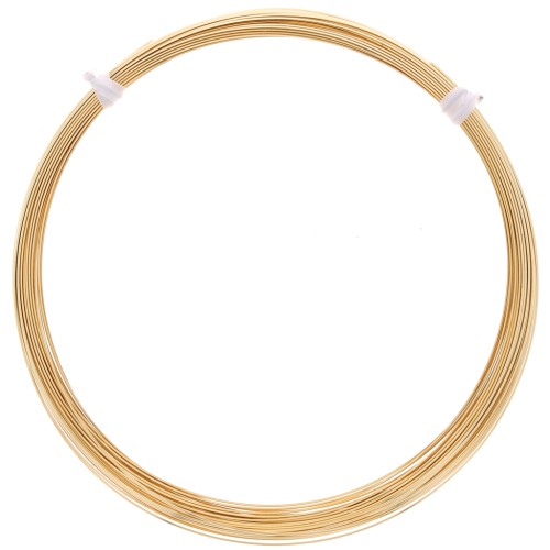 1mm Semi-hard half-round wire in Gold filled x1m