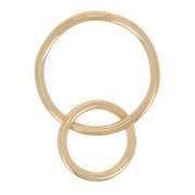 Two interlaced closed rings 12 and 8mm - Gold filled x1|raw }}