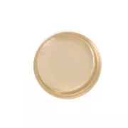3mm round cabochon setting - Gold Filled x4