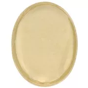 Oval setting for 8x6mm cabochon - Gold Filled x1
