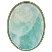 Oval setting for 8x6mm cabochon - Gold Filled x1