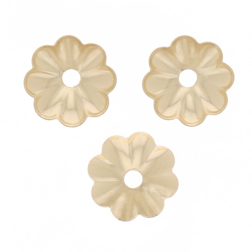 5mm flower spacer - Gold filled x 10