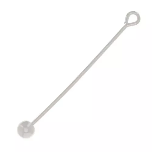 28x0.6mm 925 Sterling silver eye pin with unscrewable ball - Gold Filled x1