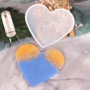 13x14.5cm Silicone mould to make a resin heart x1|raw }}