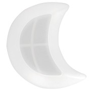 11.5x7cm Silicone mould to make a half-moon shape cup in resin x1
