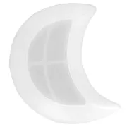 11.5x7cm Silicone mould to make a half-moon shape cup in resin x1