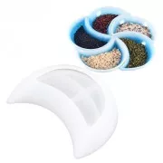 11.5x7cm Silicone mould to make a half-moon shape cup in resin x1