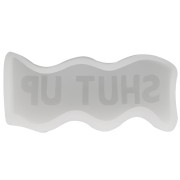 11.5x3.5cm Silicone soap mould - wave shape with word Shut Up - Transparent x1|raw }}