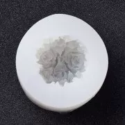 4cm Silicone candle mold - 3D flower ball - Transparent x1