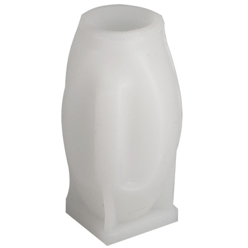 9x5cm Silicone candle mould - 3D abstract face - Transparent x1