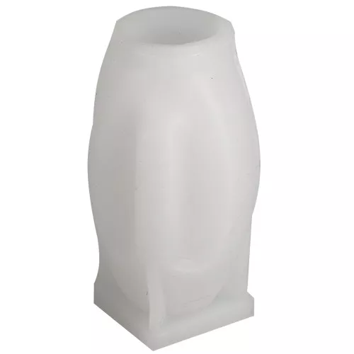9x5cm Silicone candle mould - 3D abstract face - Transparent x1